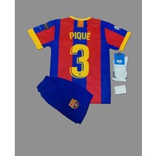 2011 Sampiyonlar Ligi Finali Gerard P'ique Nostalji Çocuk Forması 4'lü SET456734765475