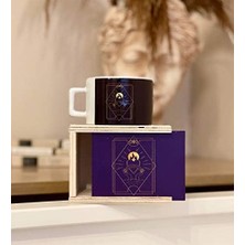Daisy Home Giftmoda Tarot Gökkuşağı Kalp Ateş Tasarımlı Kutulu Kupa