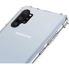 Daisy Home Galaxy 10 Plus ile Uyumlu Kılıf Şeffaf Nitro Anti Kapak Renksiz