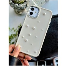 Daisy Home 11 Uyumlu 3D Oyuncaklı Pearl Tasarımlı Yumuşak Silikon Kılıf - Krempearl