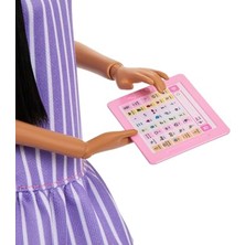 Cekar Store Barbie Büyüleyici Parti Bebekleri Fashionistas Mor Çizgili Elbise Otizm JJN58