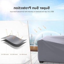 Cekar Store Bahçe Mobilyası Örtüsü, Bahçe Mobilyası Brandası, Su Geçirmez, Rüzgar Geçirmez, Uv Dayanıklı, Bahçe Mobilyası Örtüsü, Bahçe Mobilya Brandası Masa Sandalye Koruma Örtüsü (Grı, 160 * 100 * 80)