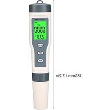 Cekar Store Dijital Su Kalitesi Test Cihazı ve Sıcaklık Ölçüm Cihazı 3'ü 1 Arada Ideal Su Test Cihazı Içme Suyu Akvaryumları Için Çok Yönlü Ambalaj