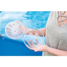 Cekar Store Bestway Pille Çalışır, Yüzen LED Lamba, Çap 14 cm