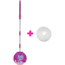 PremiumPort Pratik Temizlik Seti: Twister Yedek Sap ve Mop, Kolay ve Hızlı Kullanım