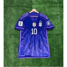 Arjantin 2022 Dünya Kupası Lionel Messi Deplasman Forması