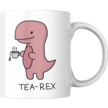 Daisy Home Dinozorlu Kupa Bardak Çaysever Komik Yazılı Hediyelik Çay Kahve Kupası Coffee Mug
