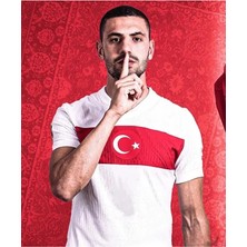 Türkiye Euro 2024 Merih Demiral Iç Saha Forması (White)