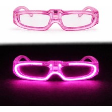 LTG Nova Pembe LED Işıklı Parti Gözlüğü 3 Modlu – Glow Gece Eğlence Gözlüğü