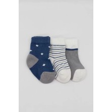 Vera Vtc 3'lü Penye Erkek Soket Çorap 10111 Indigo 965874