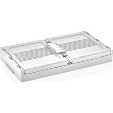 Cekar Store Deconox Dev Boy Katlanır Kilit Kapaklı Kasa 55 Litre Hacimli, Yer Kaplamayan Portatif Saklama Kutusu Ardiye, Balkon, Mutfak, Kiler, Bahçe ve Araç Bagajı Için Güvenli Organizer (Beyaz)
