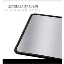 Cekar Store Yağ Sıçratmaz Ocak Arkası Koruyucu 60X30 cm Paslanmaz Metal Sac