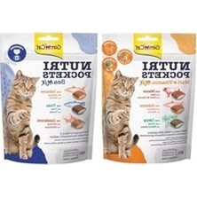 Cekar Store Nutripockets Kedi Ödülü Malt&multivitamin 150GR +  Nutripockets Kedi Ödülü Sea Mix 150GR