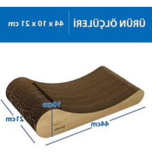 Cekar Store Doğal Kedi Otlu ve Zilli Toplu Ahşap Kedi Tırmalama Kartonları (HR2023)