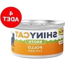 Cekar Store Kedi Yaş Maması Shinycat Broth (Sos Içinde) Tavuk 70 gr x 4 Adet