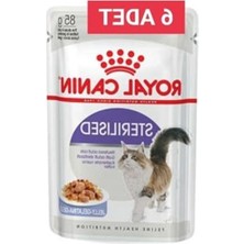 Cekar Store Royal Canin Sterilised Jelly Pouch Kısır Kedi Yaş Maması 6ADET x 85 gr