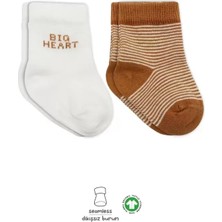 Vera Vtc 2'li Big Heart Penye Soket Çorap 10117 Hardal 965874