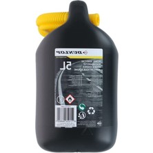 DUN104 Hortumlu Benzin Bidonu 5 Litre Siyah