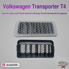 AutoPit 3D Volkswagen Transporter T4 Uyumlu (Alternatif Petek Desenli) Gösterge Paneli Havalandırma Izgarası (Sol Taraf)