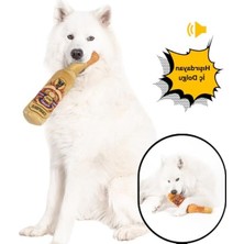 Cekar Store Büyük Şişe Köpek Oyuncağı Sesli Hışırdayan Köpek Oyuncak Köpek Çekme Oyuncağı Peluş Oyuncak