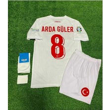 A.r.d.a. G.ü.l.e.r. Türkiye Euro 2024 Milli Takımı Iç Saha Çocuk Forması 4'lü Set (Beyaz)