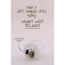 Cekar Store Telvesse 4 Adet Mini LED Mum Seti Pilli Dumansız Alevli Ledli Dekoratif Yapay Mum Dekor Işığı (4 Adet (Mat Beyaz 4,5 Cm))