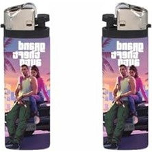 Cekar Store Çakmak Gta Grand Theft Auto Baskılı Full Kaplamalı Gazlı Çakmak