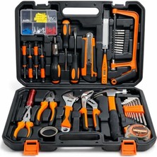 Cekar Store 105 Parça Profesyonel El Aleti Seti – Tam Donanımlı Çanta Içerikli Hırdavat & Tamir Takımı – Penseler, Tornavidalar, Anahtarlar, Ölçüm Aletleri – Ev & Atölye Kullanımı