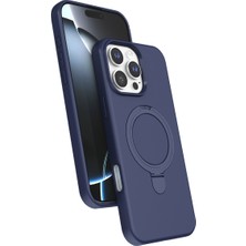 Kordify Apple iPhone 16 Pro Max Uyumlu Regal Magsafe Standlı Kapak – Manyetik Destekli, Darbe Emici Premium Silikon Kılıf