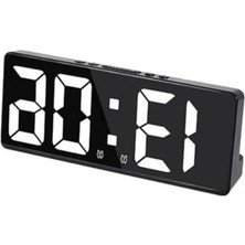 Cekar Store Mr Masa Saati Derece Alarm Takvim Ayarlanabilir Parlaklık 12/24 Saat Göstergesi