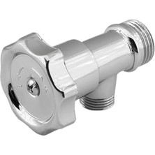 Çevirmeli Taharet Musluğu Metal Rezervuar Ara Musluk Wc Klozet Alafranga Flex Hortum Bağlantı