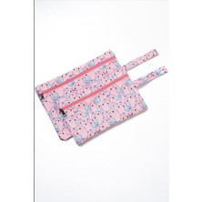 LTG Nova Islak/kuru Kirli Temiz Kıyafet, Mayo, Bebek Çamaşır Çantası - Sıvı Geçirmez Pembe