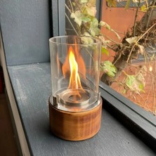 Starfire MINIQ Kayın Masaüstü Bioethanol Şömine – Dumansız, Kokusuz, Gerçek Alev