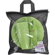 Daisy Home Çantalı Kamp Piknik Seti 4 Kişilik Yeşil