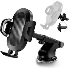 Apera MT95 Araç Içi Telefon Tutucu 3ü1 Arada Orta Konsol - Ön Cam ve Havalandırma Çıkışı