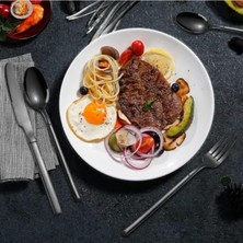 Çantalı Yolculuk Çatal Kaşık Bıçak Seti Kişiye Özel 1. Sınıf Paslanmaz Çelik Ofis Okul Kamp Restaurant C3404