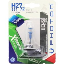 Photon Ampul H27/2 12V 27W Xtreme Vision +%150 Fazla Işık (Tekli Blister) Pht PH5527 Xv B1