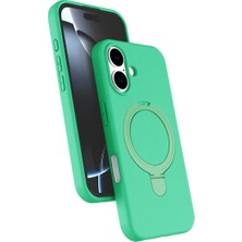 Kordify Apple iPhone 16 Uyumlu Regal Magsafe Standlı Kapak – Manyetik Destekli, Darbe Emici Premium Silikon Kılıf