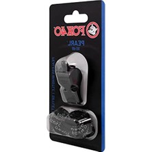 Safety Whistles 29080 Pearl Safety Whistle With Black Casing With Keyring