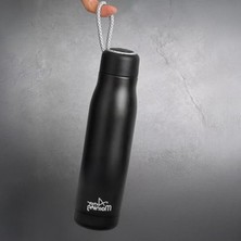 Any Morning 600 ml Paslanmaz Çelik Termos, Çift Katmanlı, Sızdırmaz Kapaklı, Siyah BA21547