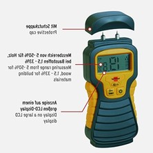 Brennenstuhl Md Nem Detektörü (Nem Ölçüm Cihazı/nem Ölçer, Ahşap Veya Yapı Malzemeleri Için, Ahşap Nem Ölçer, LCD Ekranlı, Pilsiz)
