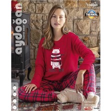 Street Beauty Aydoğan 30063 Thermal Bisiklet Uzun Kol Pijama Takımı