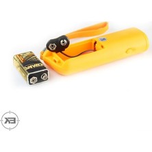 Erolav Ultrasonik Köpek Kovucu, LED Flaşlı, 150 Db Yüksek Frekanslı, Taşınabilir, Güvenli Eğitim ve Koruma Cihazı, Sarı