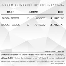 Innovareauto Vites Körüğü (Kırmızı) Opel Corsa C, Vectra C ile Uyumlu