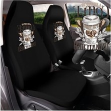 Mirsepet Mini Countryman Ile Uyumlu Oto Koltuk Kılıfı Penye Kahve Tasarım Logo Dtf Baskı