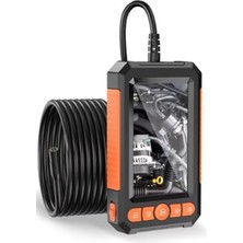 Skygo 10 mt Sert Kablo Çift Kameralı Ekranlı Endoskop Yılan Kamera Işıklı 8 mm