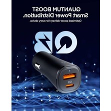 Spigen 48W Usb-C 2 Port Araç Içi Hızlı Şarj Aleti Pps Desteği Akım Korumalı Güç Adaptörü Çakmaklık iPhone & Android & iPad Type-C Pd 3.0 30W + Qc 3.0 18W - ACP08447