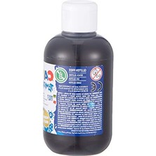Cekar Store Tempera Suluboya Süper Yıkanabilir Siyah 250 ml