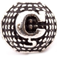 Zero Land Muratech 8 mm Metal Harf  Metal Tesbih Harfi -Ç