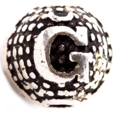 Zero Land Muratech 8 mm Metal Harf  Metal Tesbih Harfi -Ğ